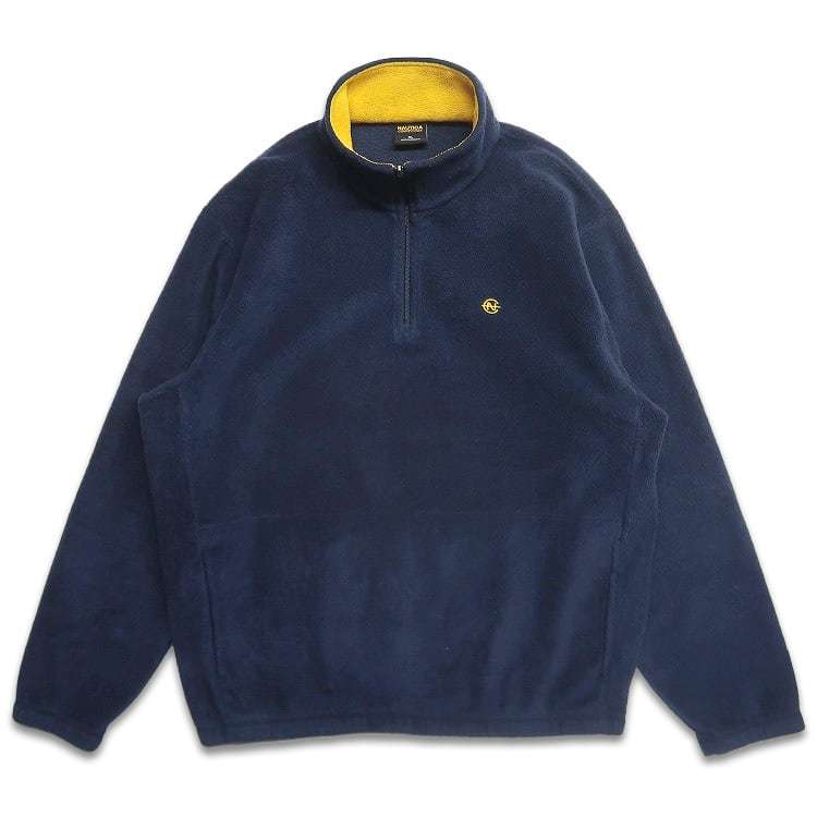 古着 ノーティカ NAUTICA プルオーバー フリースジャケット ハーフジップ ネイビー 表記:XL gd312273n w31228拍卖