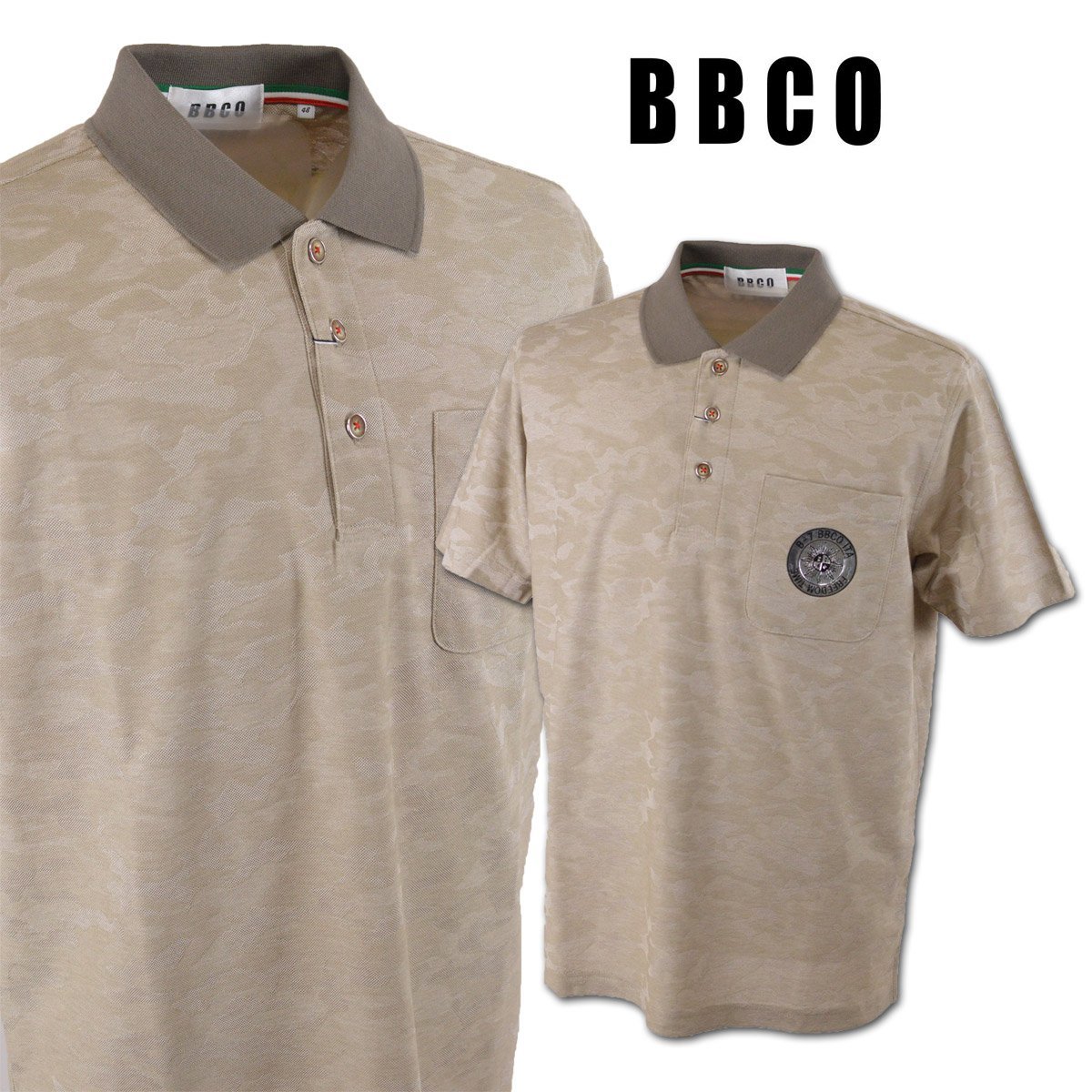 30%OFF【BBCO ビビコ】メンズ 半袖ポロシャツ M(46) 茶 31-2801-01-25 アンジェロ カジュアル ゴルフ おしゃれ かっこいい 上質 @拍卖