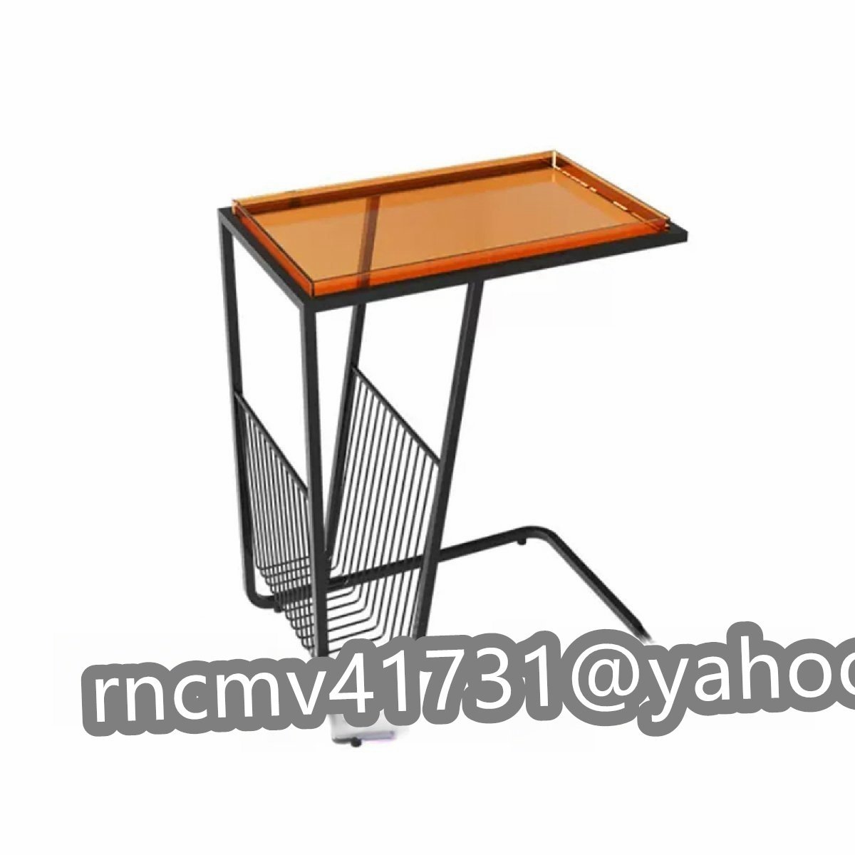 「81SHOP」コーヒーテーブル、ローテーブル リビングテーブル ティーテーブル 簡易テーブル C型金属フレーム しっかりしていて安定しており拍卖