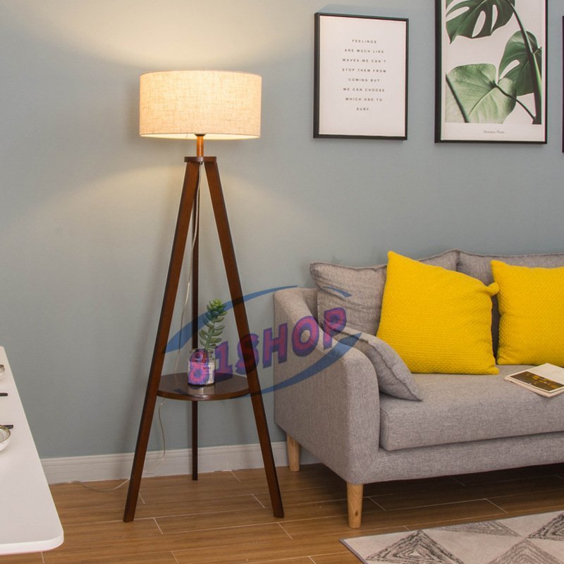 「81SHOP」スタンドライト 胡桃色 3本足 フロアスタンド リビング用 寝室フロアライト フロアランプ インテリア 照明 シンプル拍卖