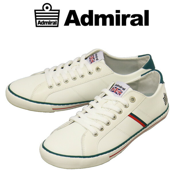 Admiral (アドミラル) AD601 WATFORD ワトフォード スニーカー WHITE/GREEN AM024 約25.0cm拍卖