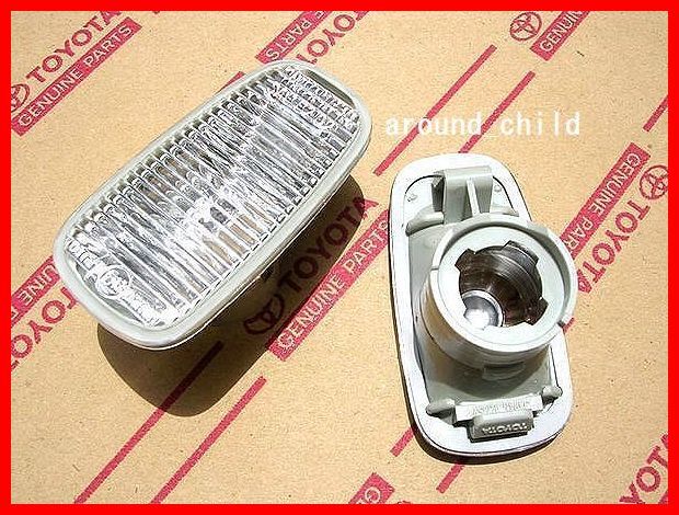 ■トヨタ純正メッキサイドターンランプレンズ■プリウス/クルーガー/アイシス/スパシオ/セルシオ/プレミオ/アルテッツァ/WiLL VS/サイファ5拍卖