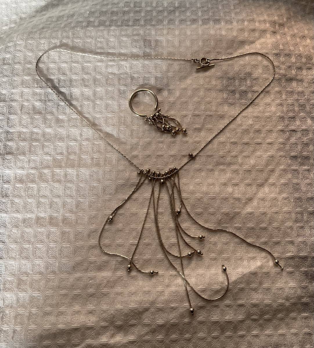 VIA BUS STOP シルバーネックレス EL AURA拍卖