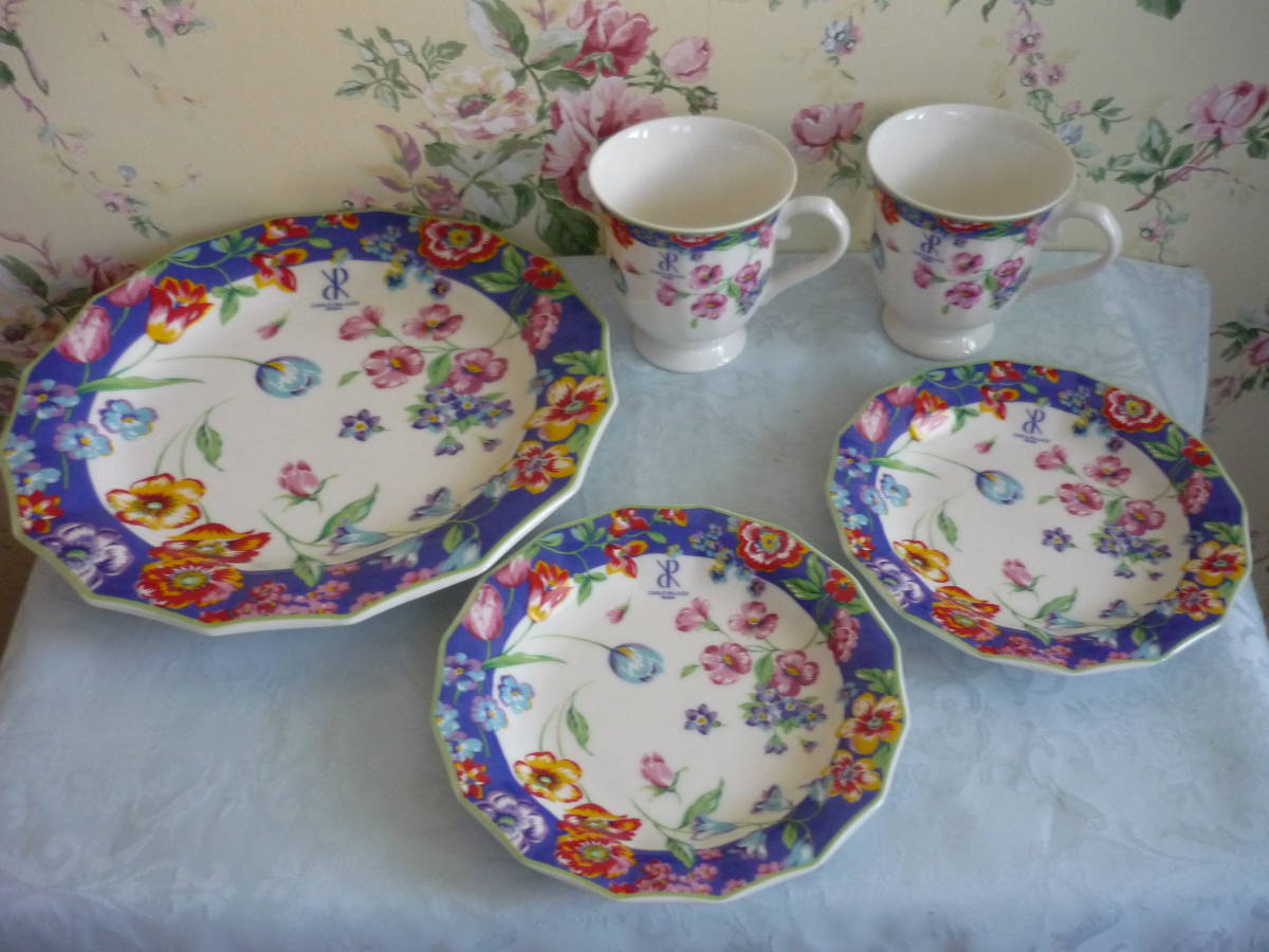 美品★全部セット CARLO PALAZZI カルロパラッツィ 大皿 中皿2枚 マグカップ2個拍卖