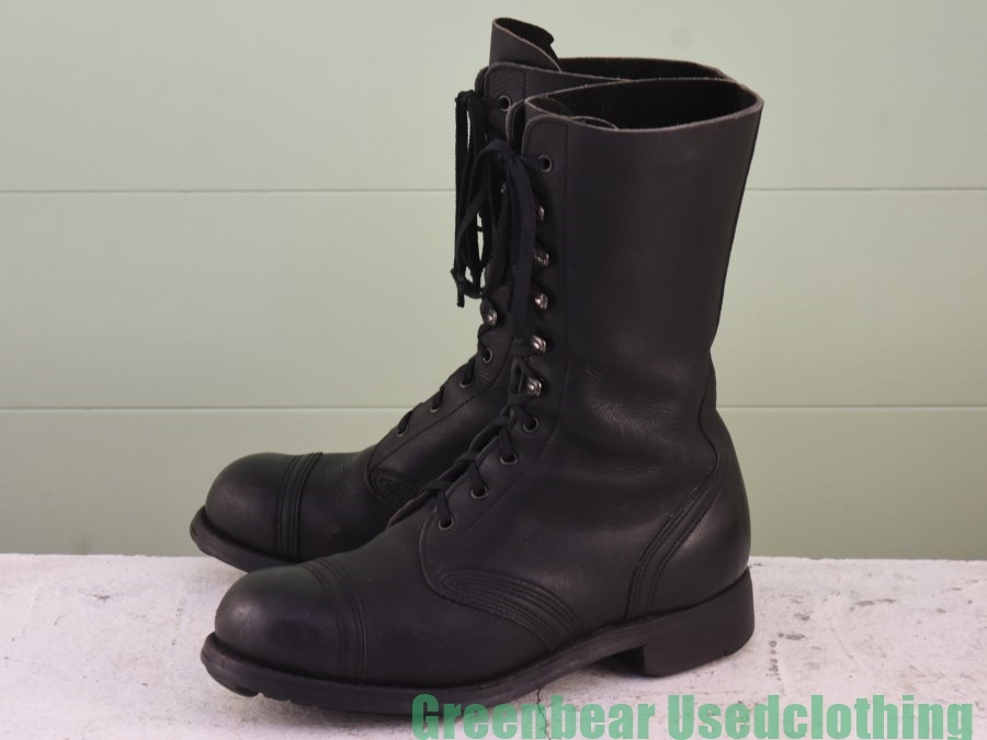 Y383◆ビンテージ 軍ブーツ 良い味 雰囲気抜群 黒 ブラック メンズ 29cm拍卖
