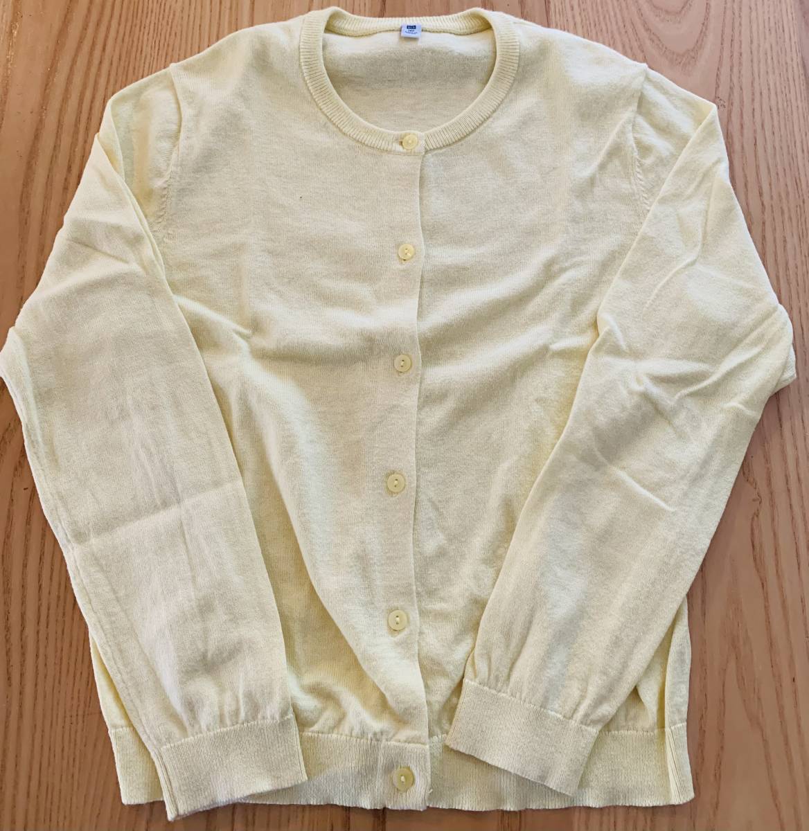 子供用) UNIQLO ユニクロ カーディガン / レモンイエロー 女児向け拍卖
