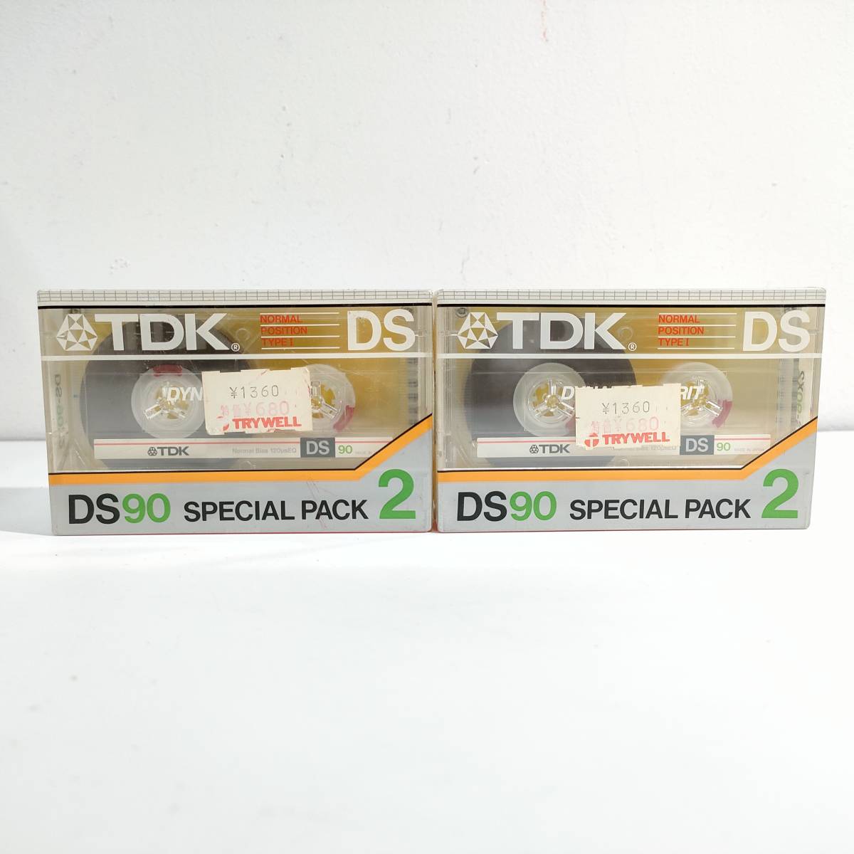 〇u118 【新品未開封 計4個】激レア 希少 TDK DS 90 SPECIAL PACK2x2個ノーマルポジションカセットテープ CASSETTE 昭和 レトロ ビンテージ拍卖