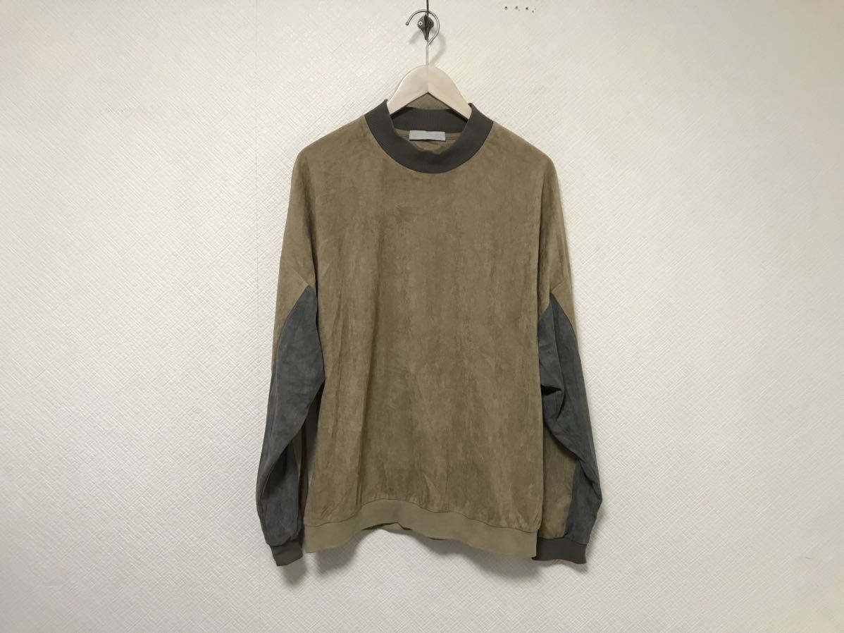 本物センスオブプレイスSENCEOFPLACEアーバンリサーチスエードタッチ長袖TシャツロンTメンズサーフアメカジワークミリタリーM茶ブラウン拍卖