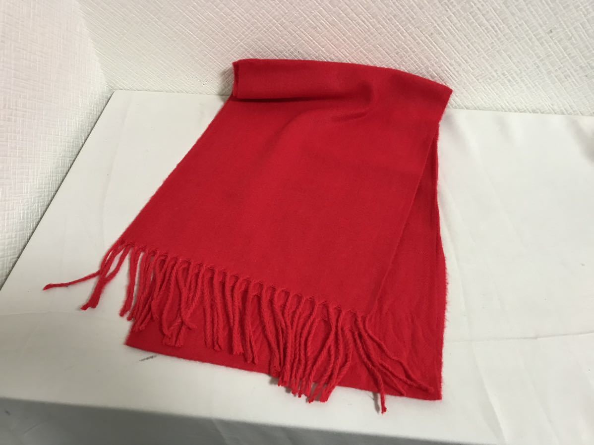新品未使用本物マフラーストールメンズレディースビジネススーツ赤レッド拍卖