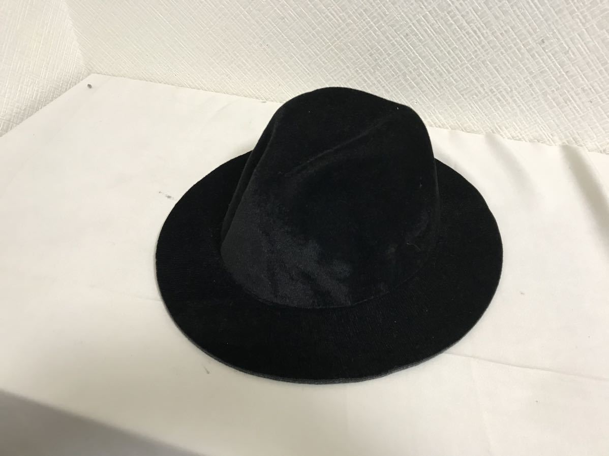 本物アーガイルアンドビュートARGYLLANDBUTEベロアドレスハット帽子ボウシメンズレディースサーフアメカジビジネススーツ黒ブラック拍卖