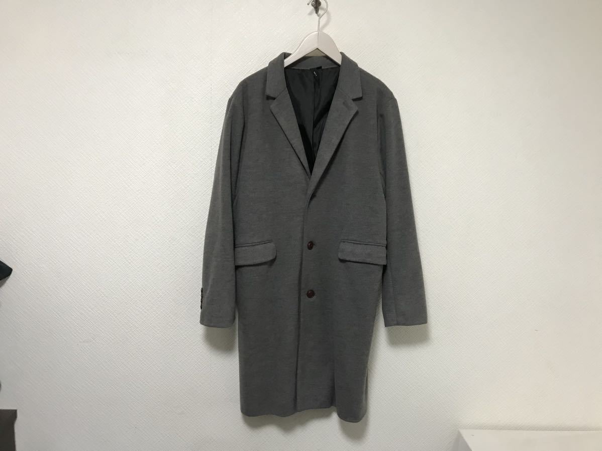 本物アンフィットUNFITロングチェスターコートジャケットメンズサーフワークアメカジビジネススーツLグレー3拍卖