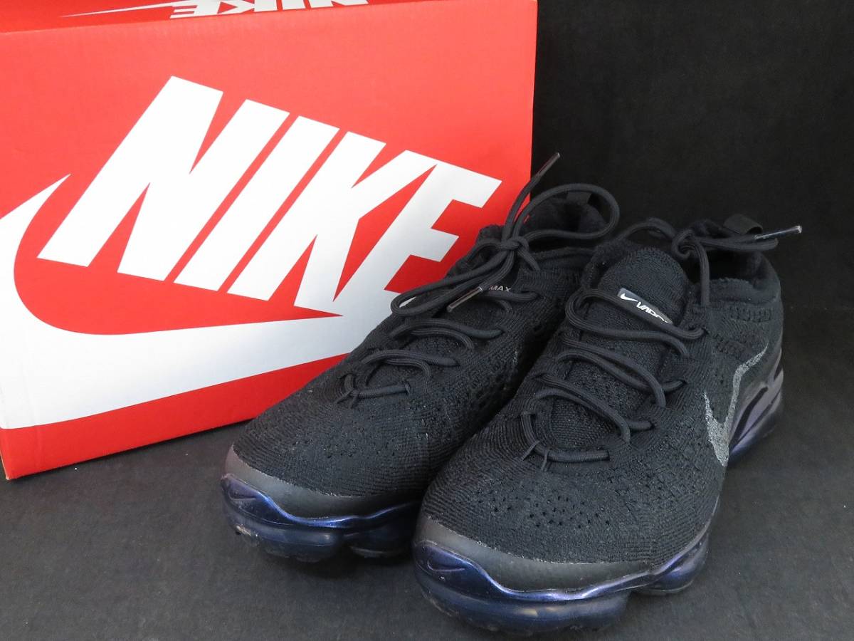 Nike WMNS Air Vapor Max 2023 Flyknit Black/Metallic Silver 26.0cm FD3148-001拍卖