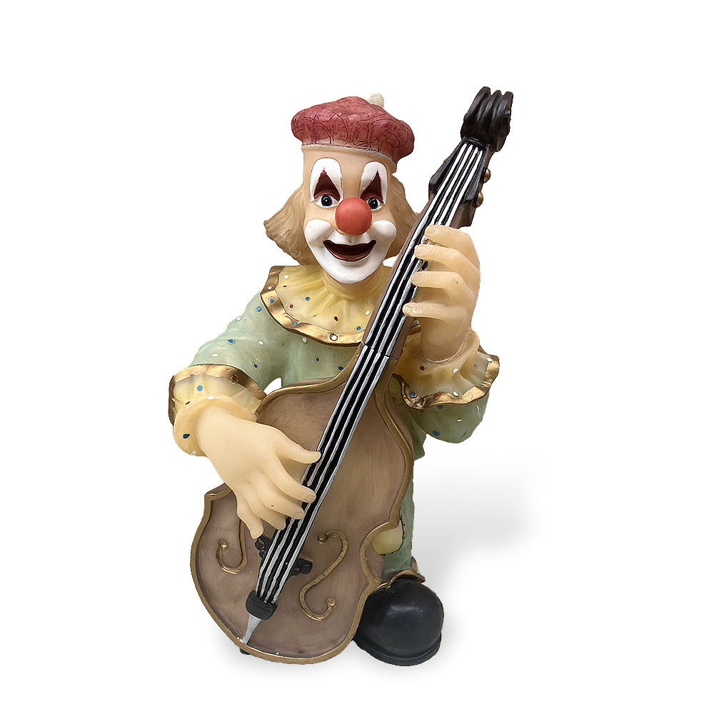 【ヴィンテージ ピエロ オブジェ ライト】検:レトロビンテージランプインテリア照明演奏者人形置物拍卖