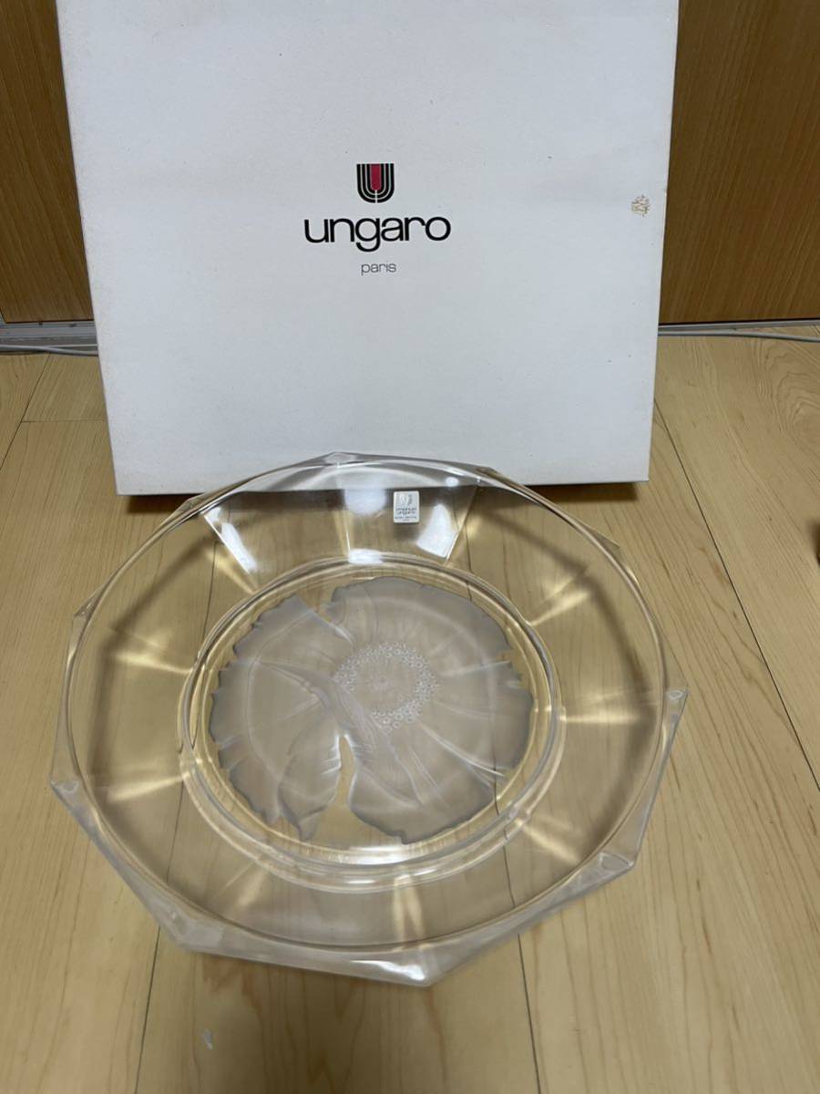 未使用品ungaro ガラス食器 大皿 20240105拍卖