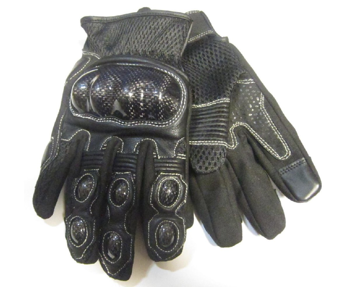 ■STARKS カーボンプロテクターメッシュグローブ(スマホ・タッチパネル対応)ブラック 3Lサイズ 新品 SG-014拍卖