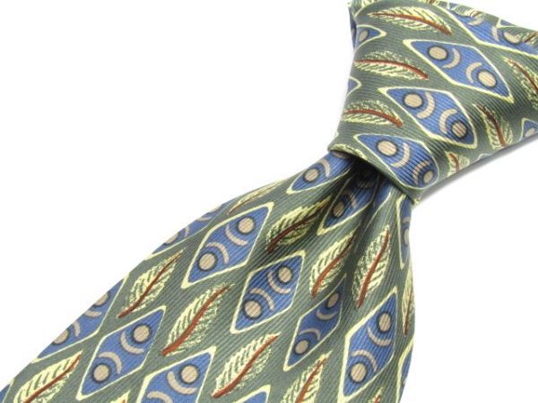Andrew's Ties(アンドリューズタイズ) シルクネクタイ リーフ柄 ITALY製 842432C130R22拍卖