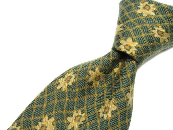 Tie Rack(タイラック) シルクネクタイ 格子&花小紋柄 イタリア製 840891C130R24拍卖