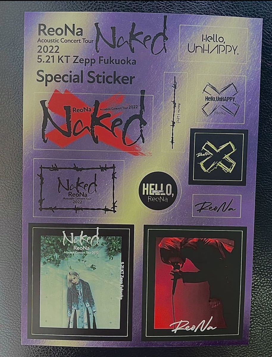 即決! ReoNa Acoustic Concert Tour 2022 “Naked” ☆ 非売品 会場限定スペシャルステッカー 福岡Ver. 未開封新品拍卖