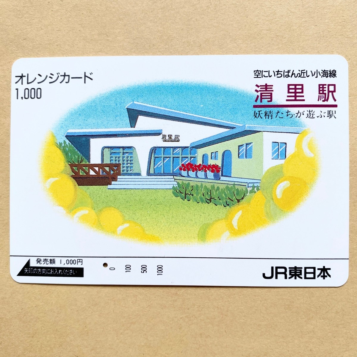 【使用済】 オレンジカード JR東日本 空にいちばん近い小海線 清里駅拍卖