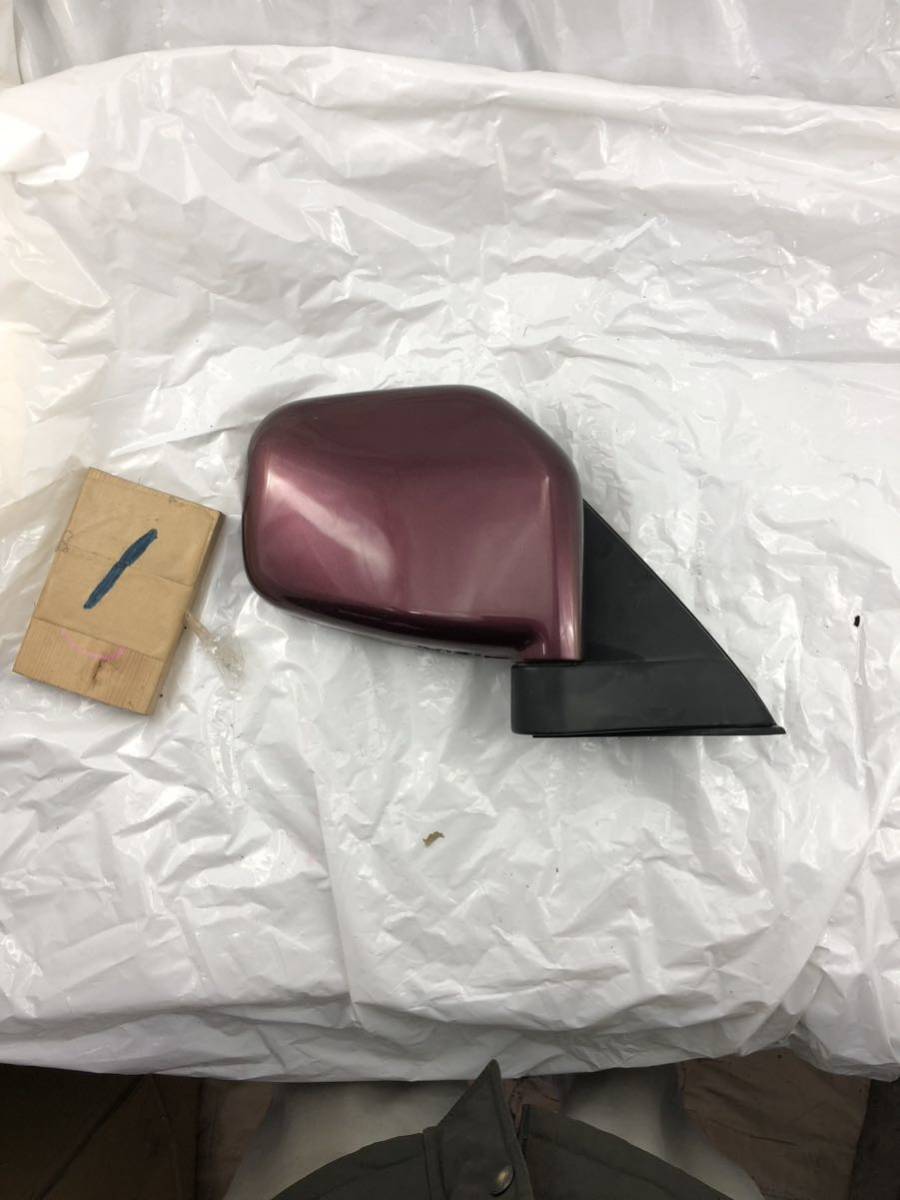 h1.63 パジェロミニ H58A サイドミラー P39 ドアミラー 5ピン 右 右側運転席側 22年 赤 レッド拍卖