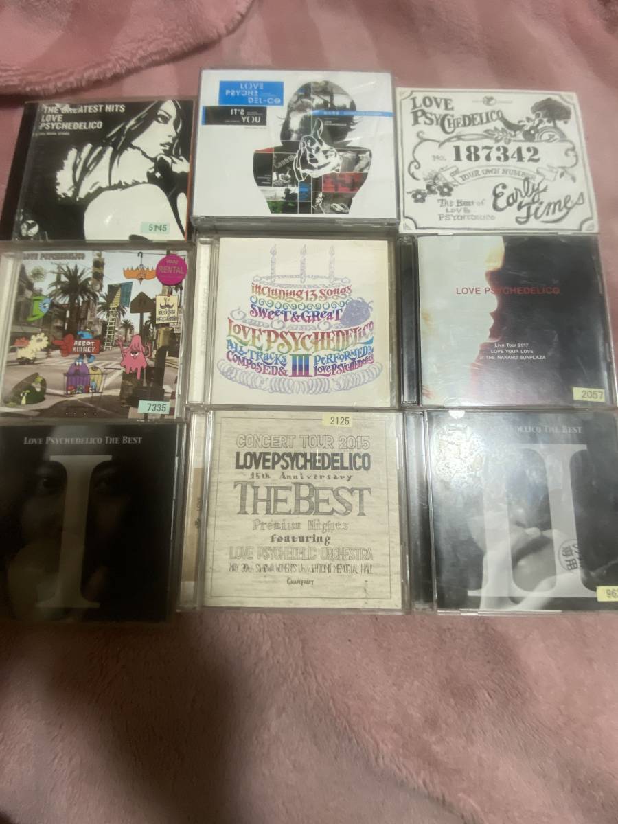 LOVE PSYCHEDELICO (ラブサイケデリコ)ベストアルバム CD + ライブ盤 2CD+アルバム CD+シングル CD DVD 計9枚セット拍卖