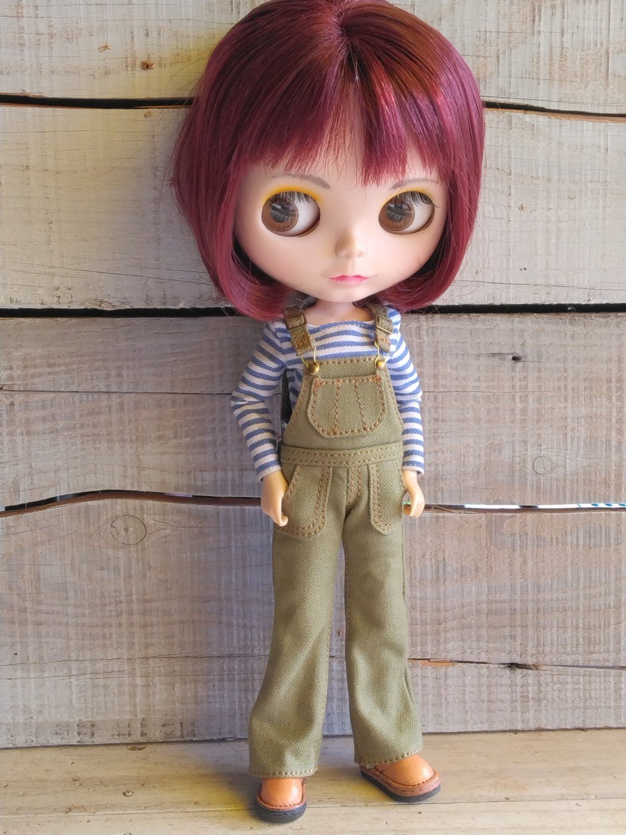 帆布オーバーオール ネオブライス リカちゃん オビツ ピュアニーモ ハンドメイド アウトフィット Blythe outfit 11拍卖