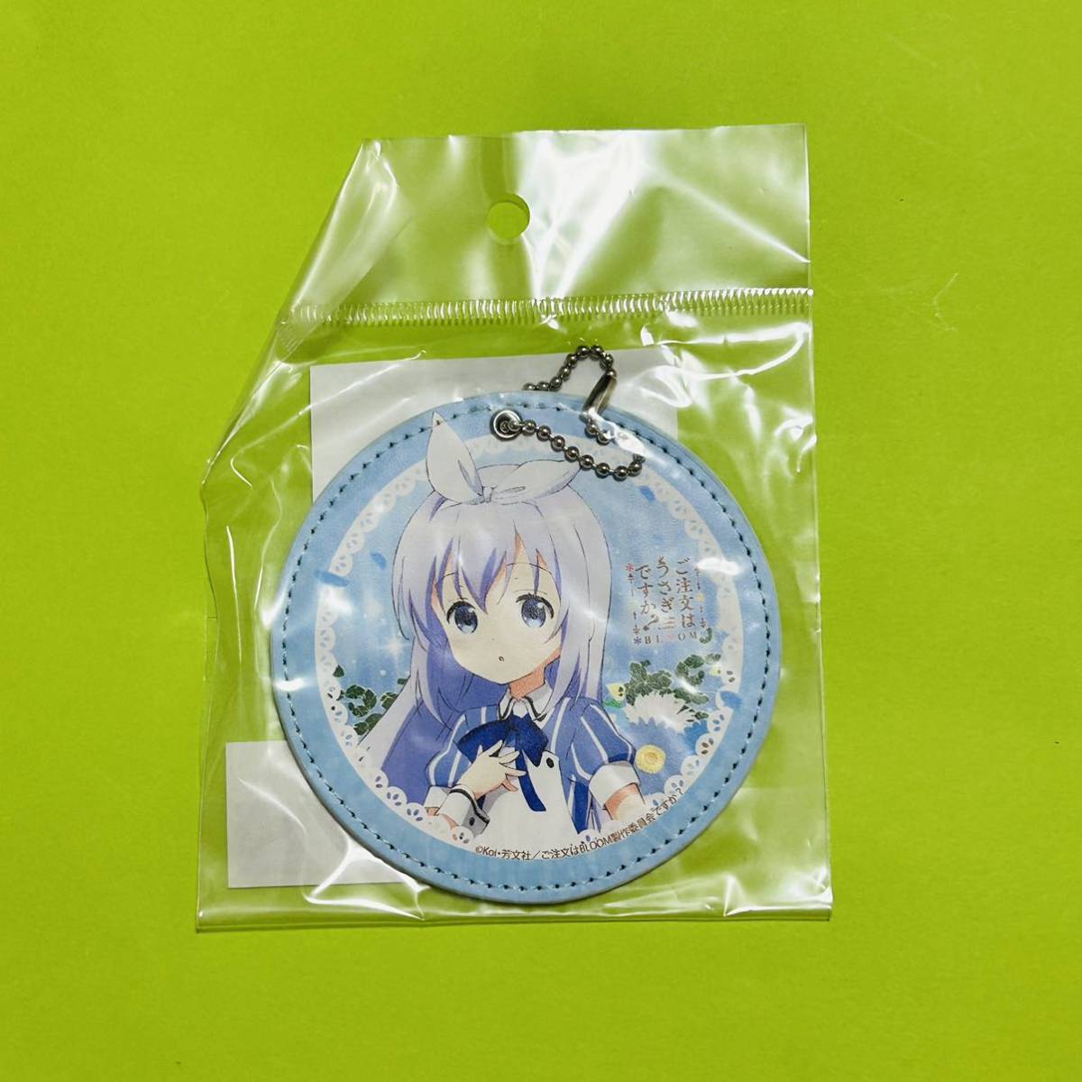 未使用 ご注文はうさぎですか? BLOOM チノ レザーコースター キーホルダー拍卖