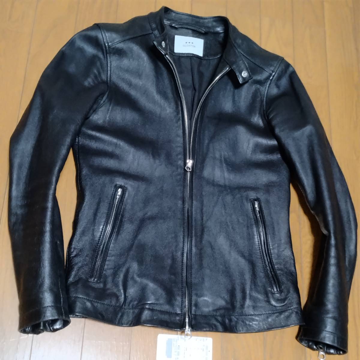 グロスター ラム 本革 レザー シングルライダース ¥30000+税 S FREDY&GLOSTER拍卖