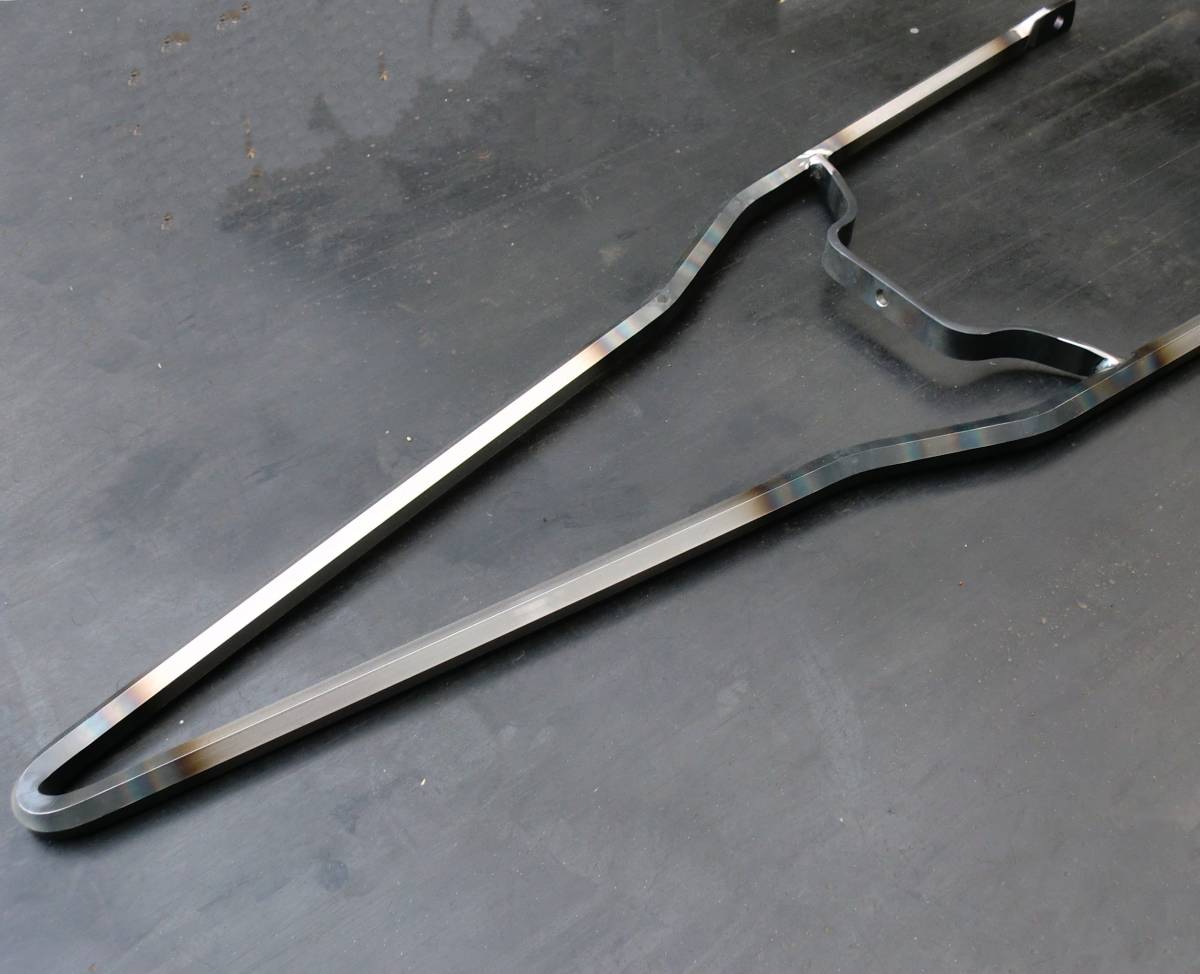 C007 六角 シーシーバー フラットフェンダー用 L850mmロング トップ曲げ無し ハーレー 4速 リジットフレーム 国産車 汎用品拍卖