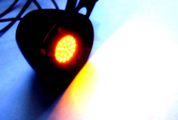 <LEDS07Y-005> 2個セット 小型(10W電球置換え) LED ウインカー、ポジション用 アンバー(オレンジ色) BA15s シングル球拍卖