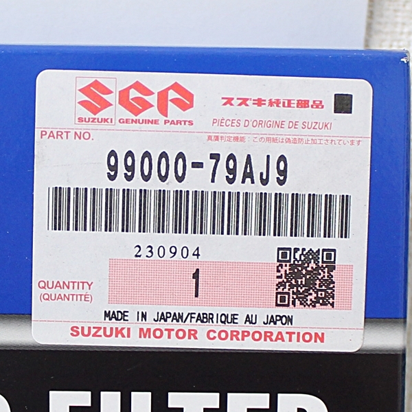 即決 スズキ純正 クリーンエアフィルター(高機能タイプ) 99000-79AJ9 未使用拍卖