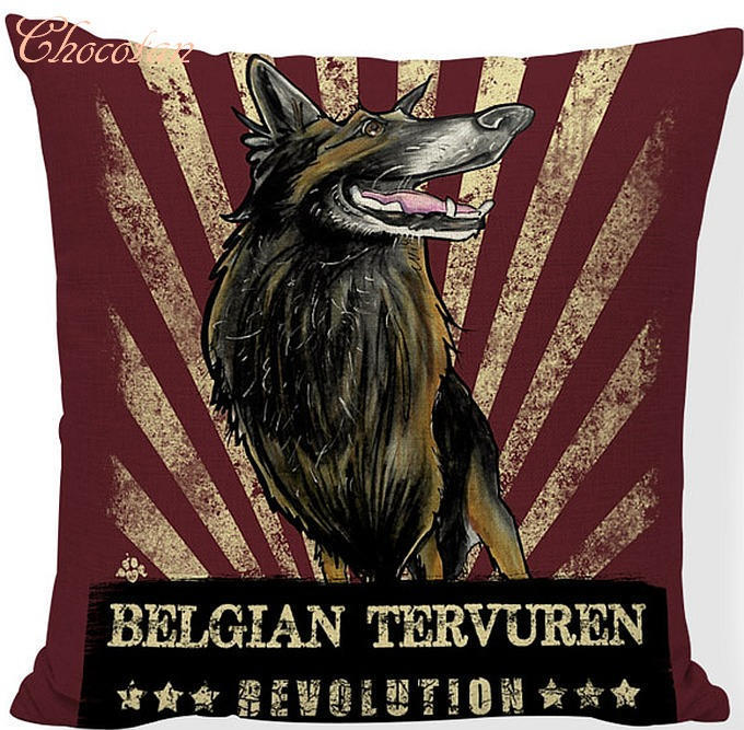【送料無料】★REVOLUTION★ベルジアンタービュレン クッションカバー【 新品】拍卖