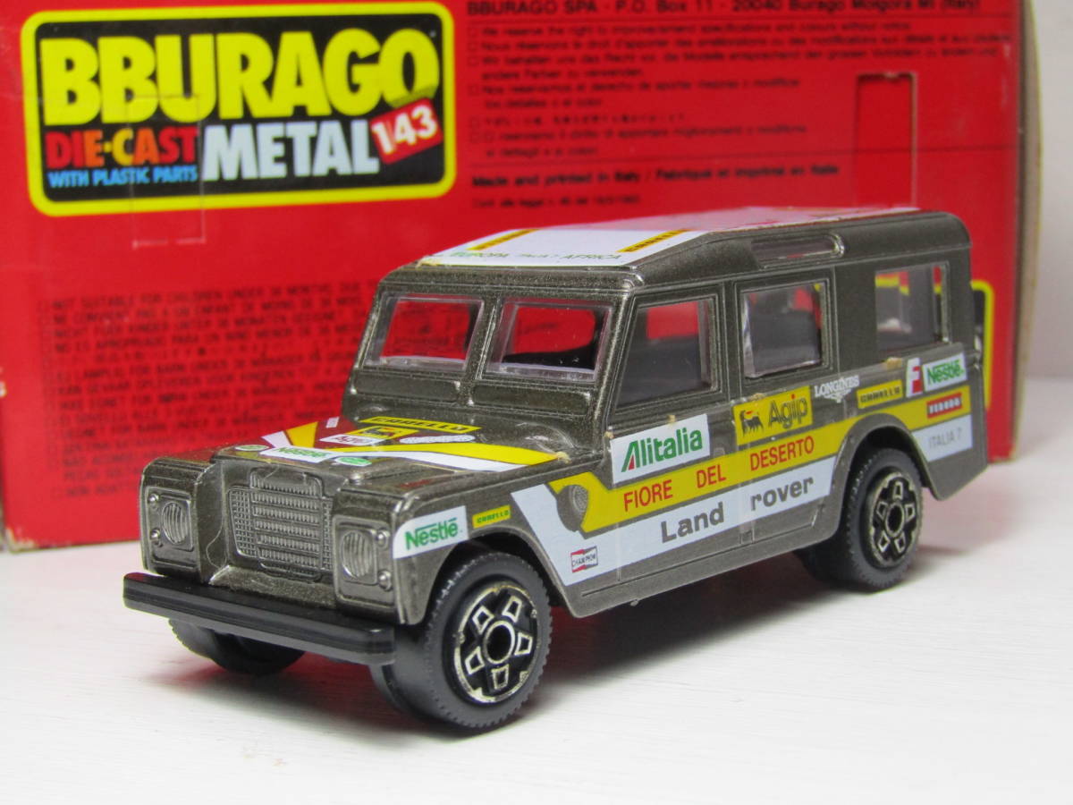 LAND ROVER DEFENDER RAIDO 1/47 ランドローバー レンジ ディフェンダー Made in Italy 1/43位 Alitalia Agip イタリア製 Station Wagon拍卖