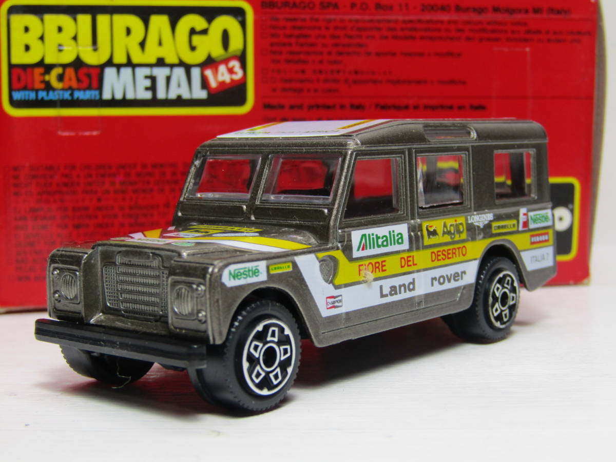 LAND ROVER DEFENDER RAIDO 1/47 ランドローバー レンジ ディフェンダー Made in Italy 1/43位 Alitalia Agip イタリア製 ハードトップ拍卖