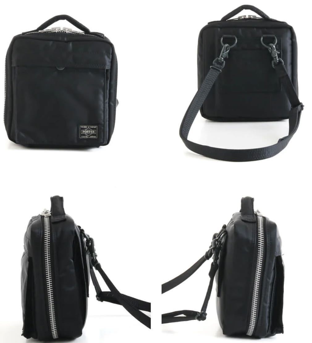 ◆美品◆ PORTER TANKERショルダーバッグ 622-79125 10 ブラック 吉田カバン ショルダーポーチ拍卖