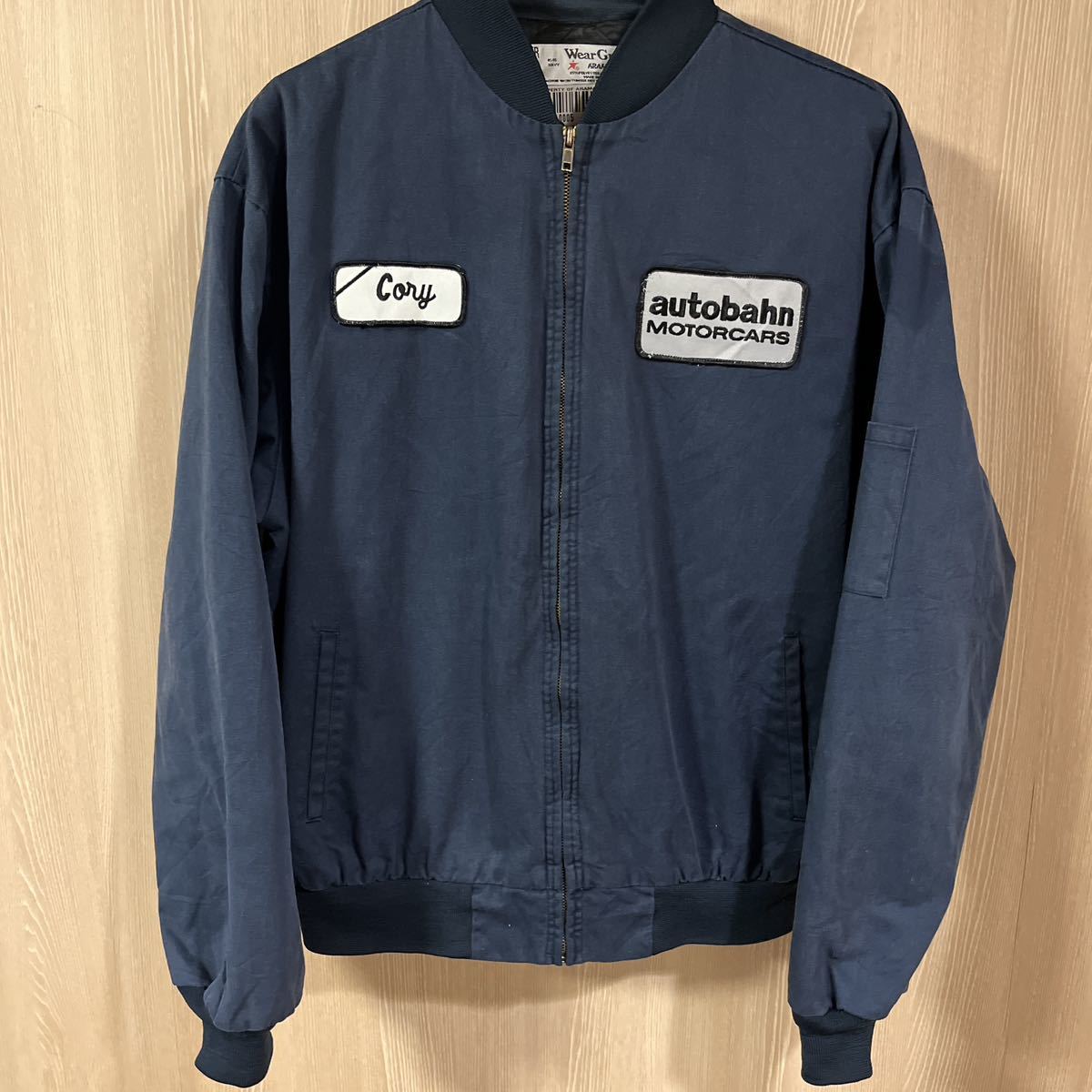 ◆オススメ◆Wear GuardワークZIPジャケットネイビー サイズLG拍卖