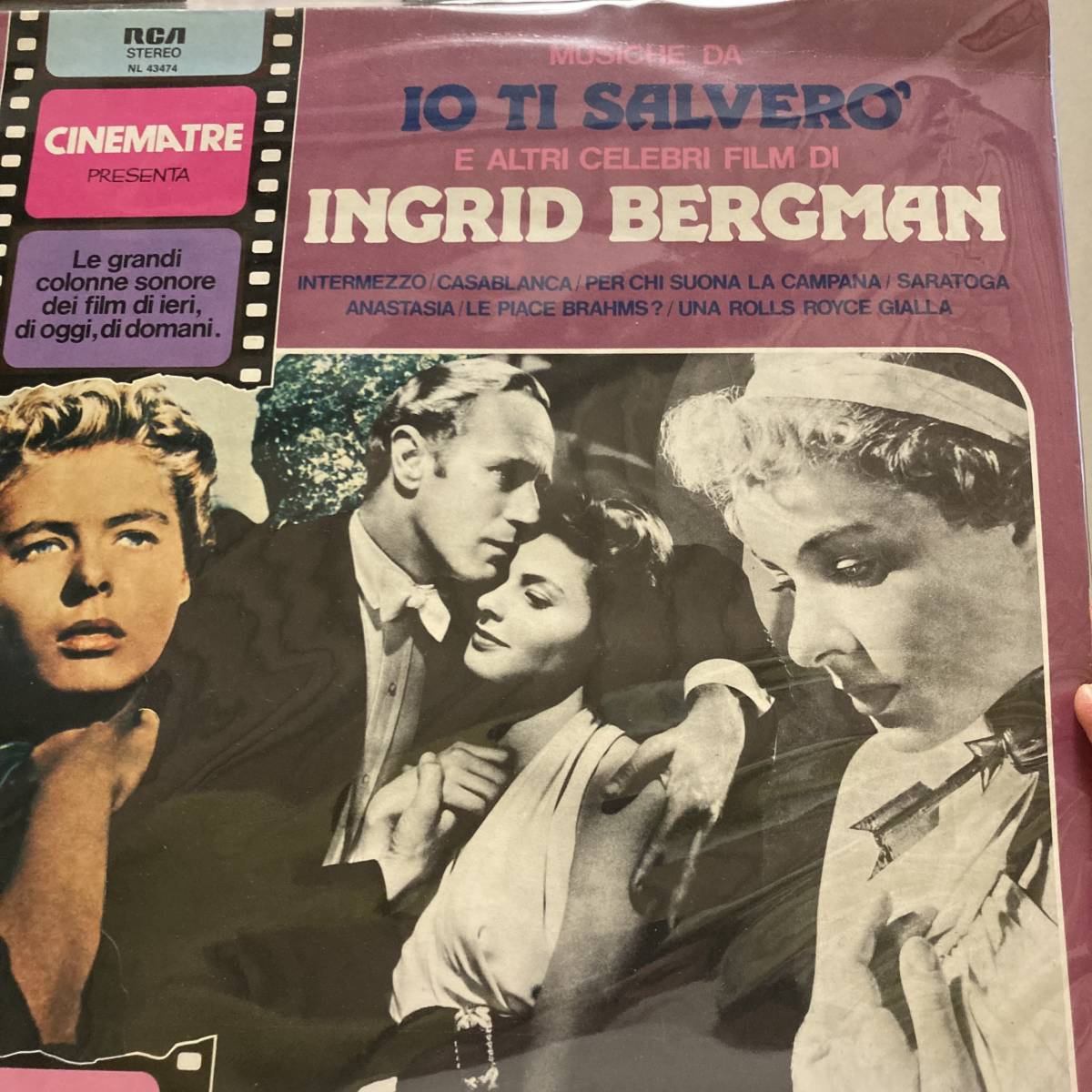 LP! イングリットバーグマン主演作品集(ジョルジュオーリック他/イタリア盤)拍卖