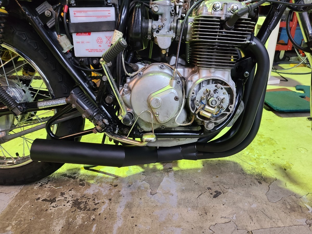 ホンダ 旧CB400F ヨンフォア CB400F ショート管 ブラック マフラー 拍卖
