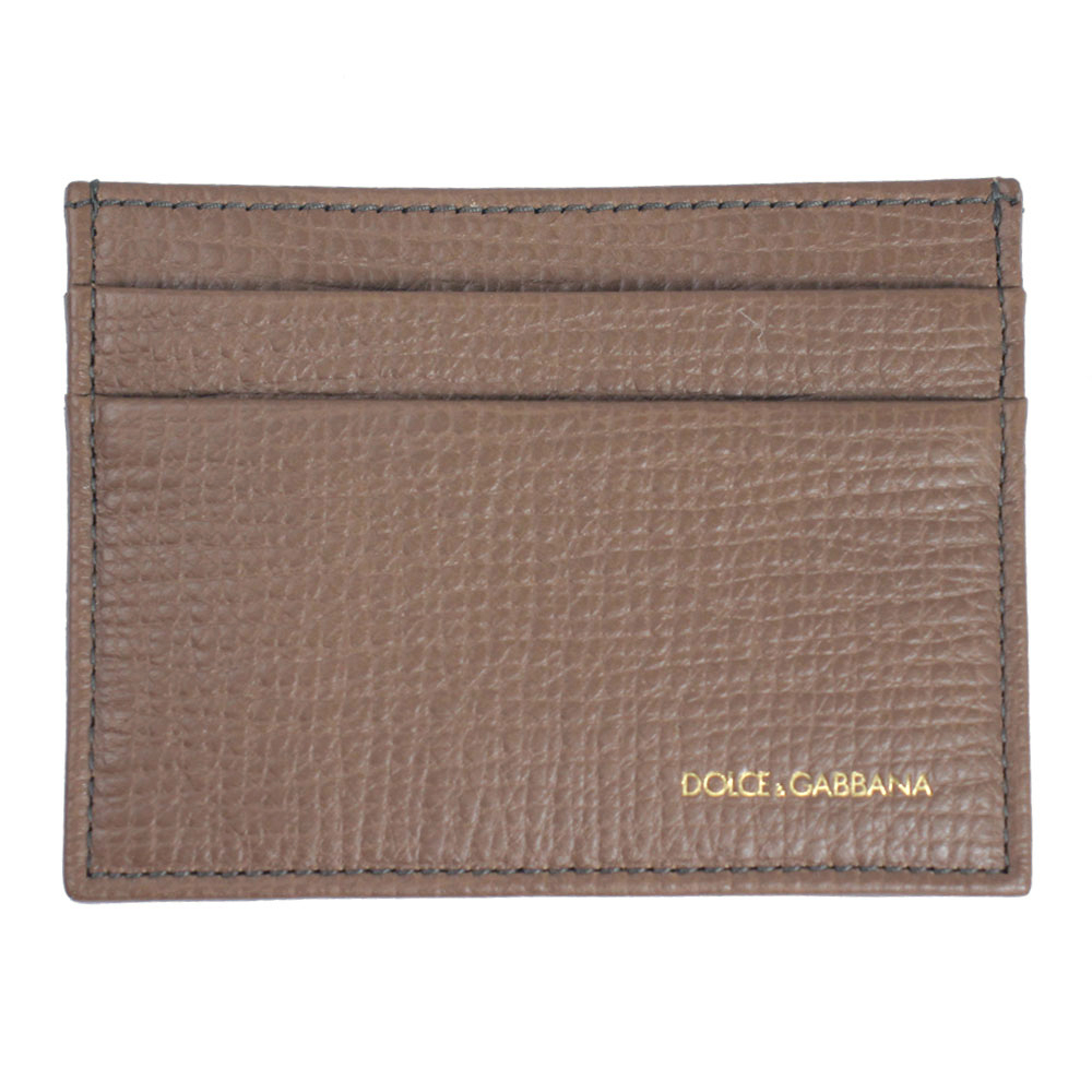 ドルチェ&ガッバーナ カードケース レディース DOLCE&GABBANA レザー ダークベージュ BP0330 A1503 80023拍卖