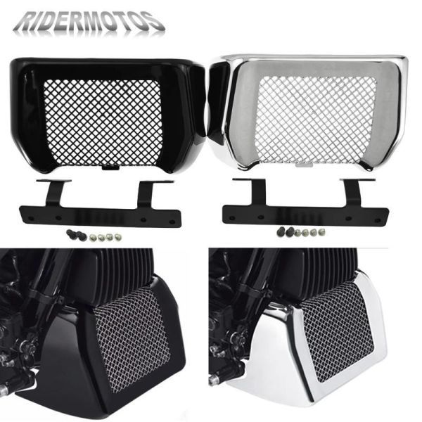 CC002:二輪車用オイルクーラーカバーキット ハーレーツーリング用ブラケット付き ストリート グライドフラxs,flx,2017-2022拍卖