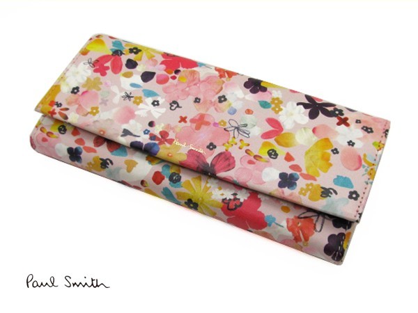 訳有★ ポールスミス 長財布 花柄 レディース★567拍卖