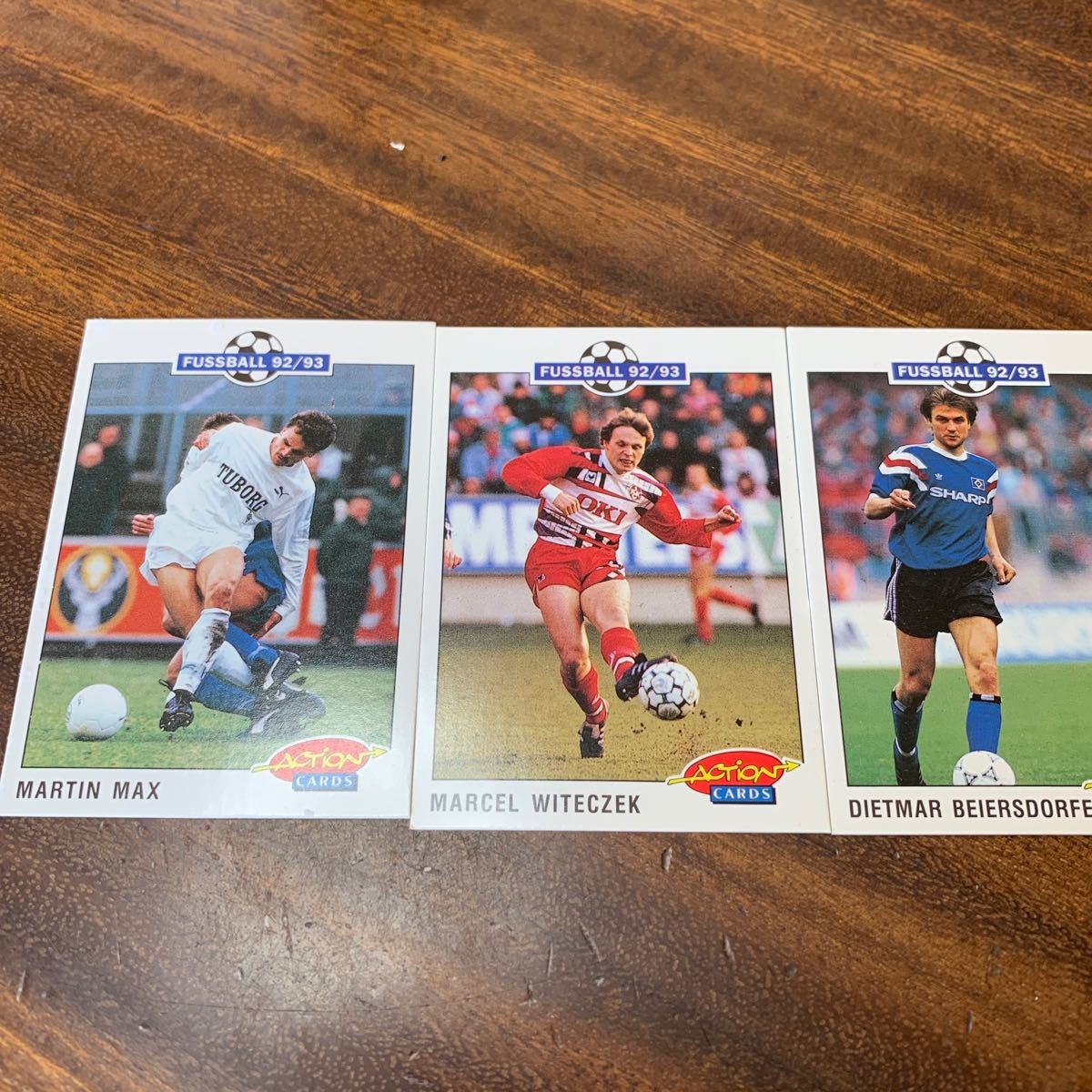 FUSSBALL 92/93 マルティン マックス、ビテチェク、バイヤースドルファー 3枚セット拍卖