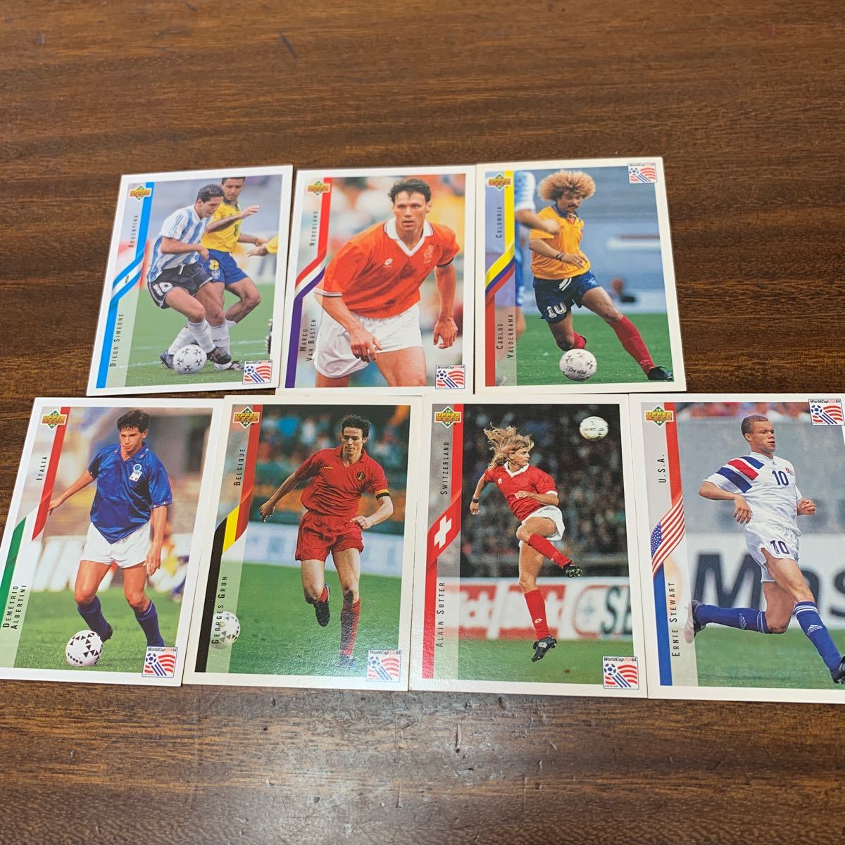 UPPER DECK 94 シメオネ、ファン バステン、バルデラマ、アルベルティーニ、グルン、ズッター、スチュアート 7枚セット 拍卖