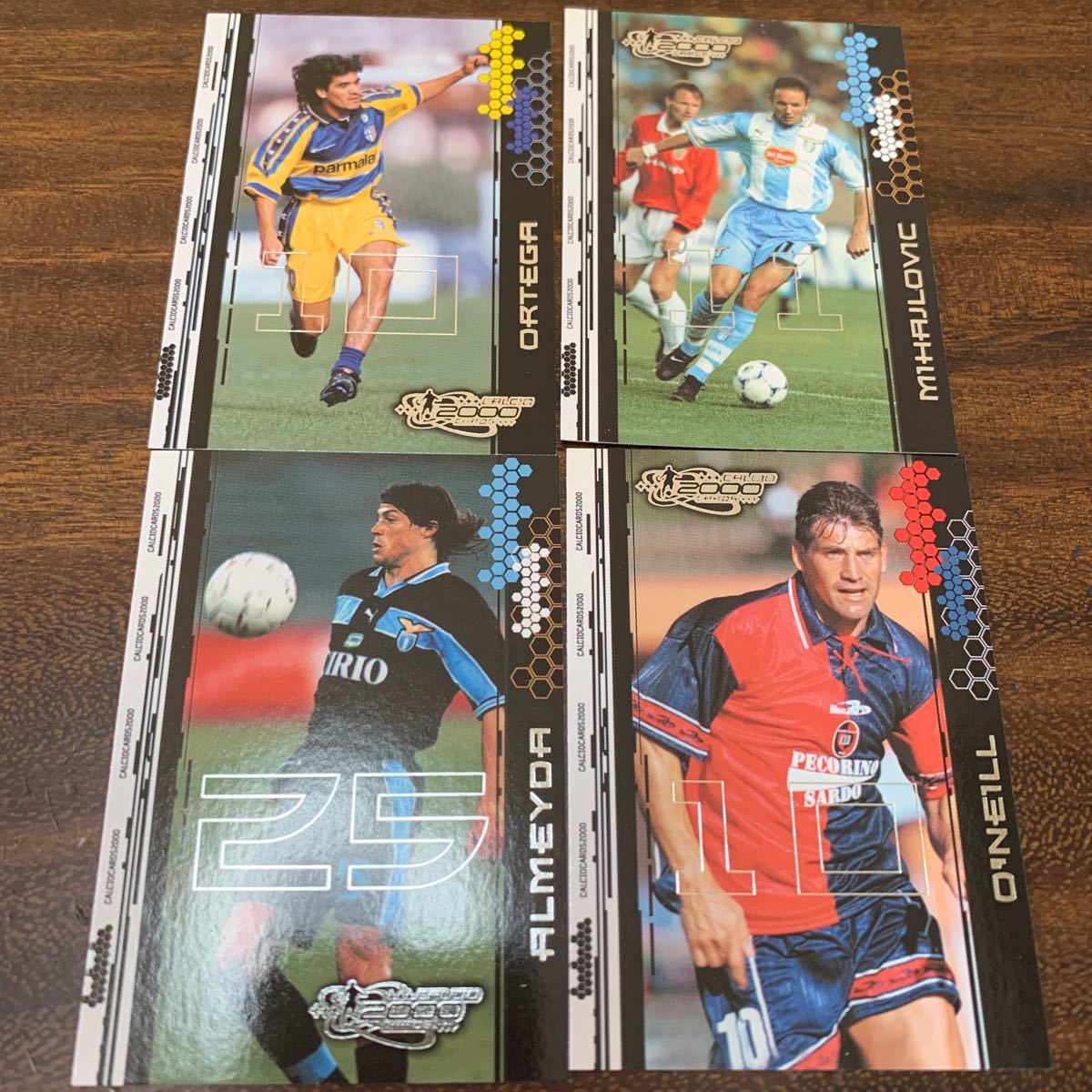 PANINI Calcio 2000 オルテガ、ミハイロビッチ、アルメイダ、オニール 4枚セット拍卖