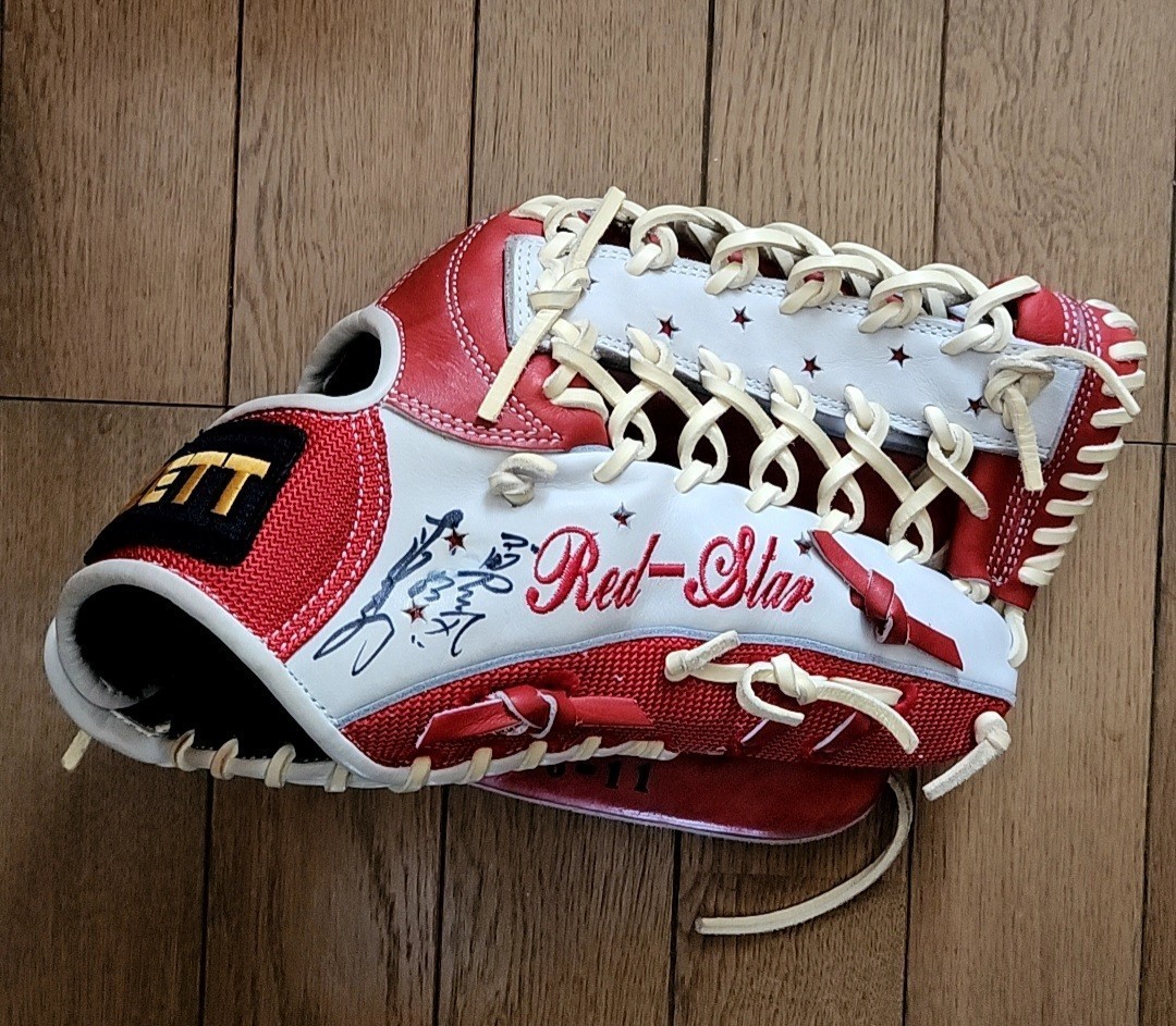 阪神タイガース 53 赤星憲広選手 直筆サイン入り 実使用 グラブ 支給品 グローブ ZETT拍卖