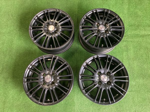 送料無料 中古ホイール 14インチ 4H100 5.5J +50 インサイト フィット ハイブリット アリア シャトル グレイス など拍卖