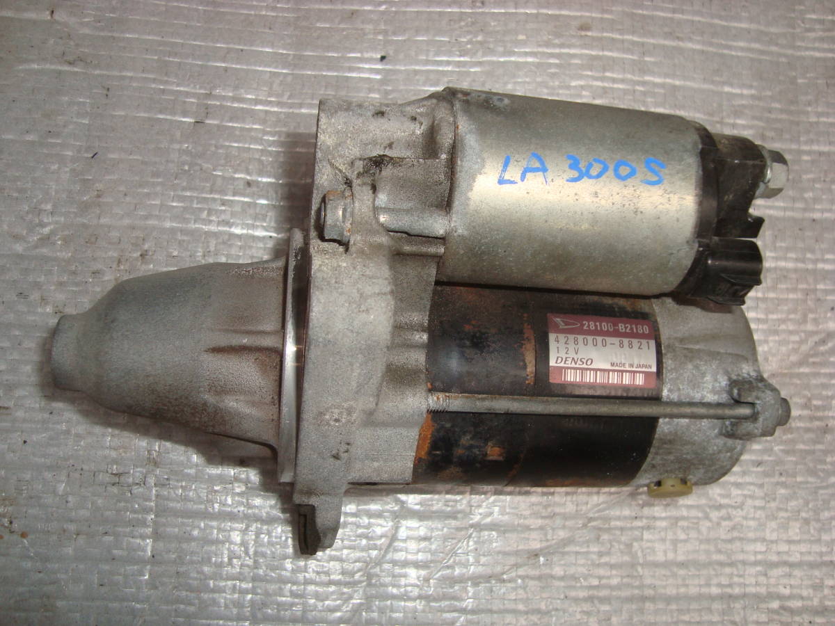 166 ミライース LA300S セルモーター スターター KF-VE 3 エコアイドル インボイス対応拍卖