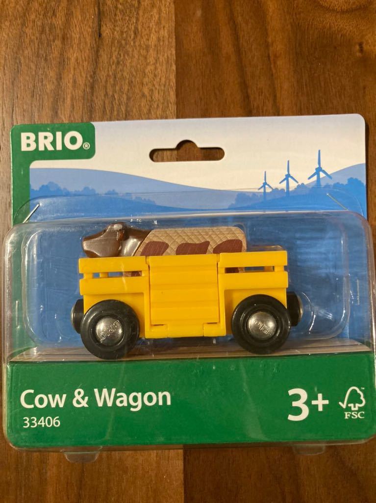 新品 BRIO ブリオ 牛とワゴン 33406知育玩具 木製玩具拍卖