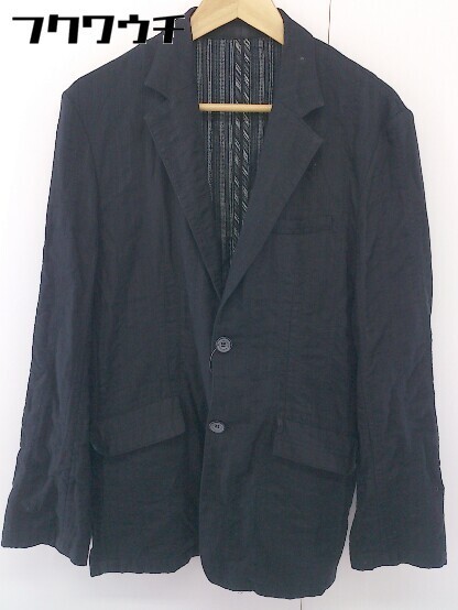 ◇ SHIPS シップス 2B シングル 長袖 テーラード ジャケット サイズL ブラック メンズ拍卖