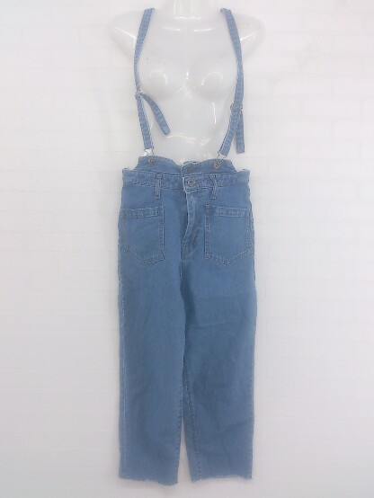 ◇ ◎ FREE'S MART フリーズマート サスペンダー付き カットオフ デニム パンツ サイズ S ブルー レディース P拍卖